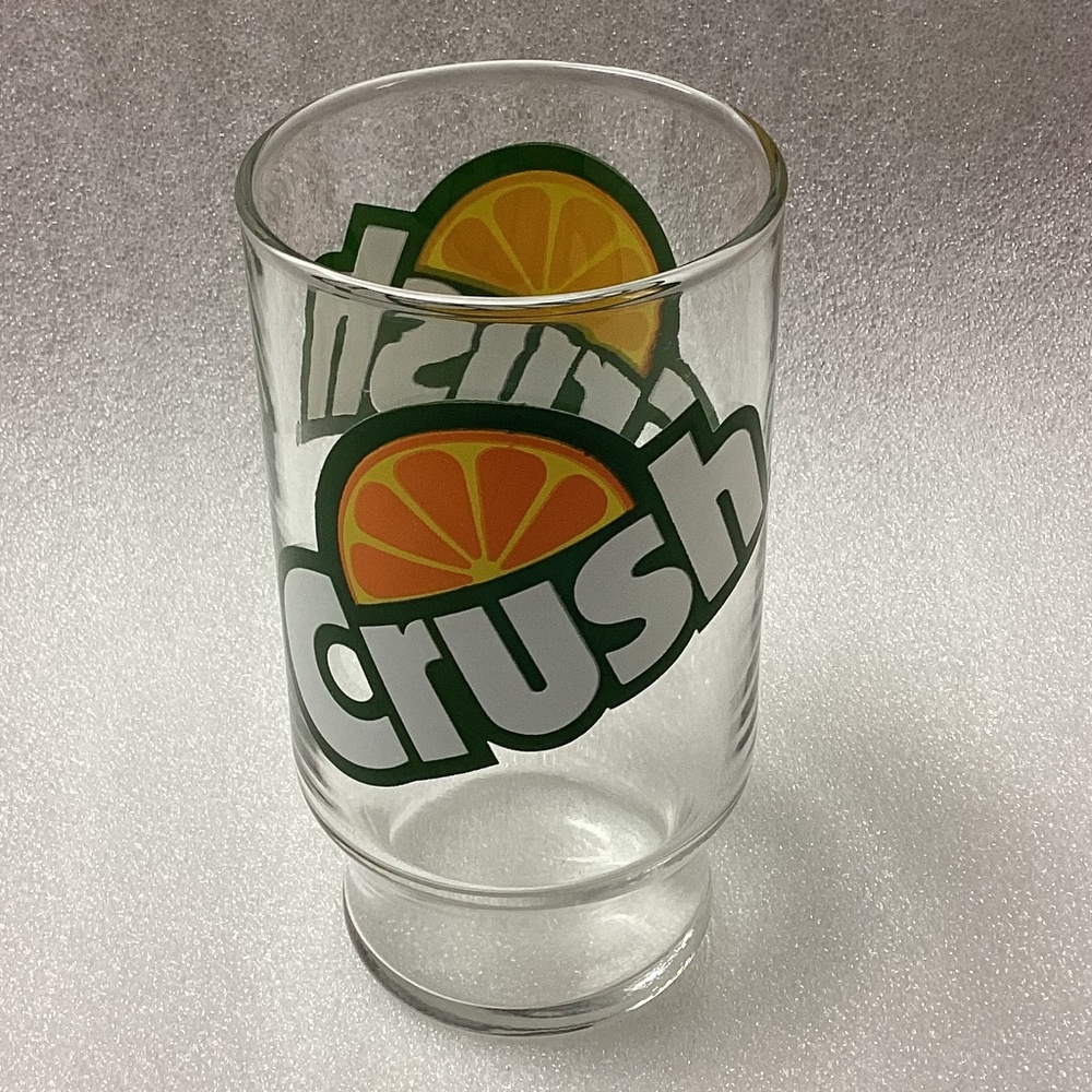 Rare Vintage Orange Crush Drinking Glass